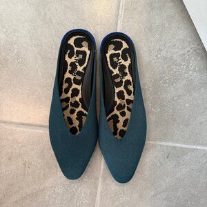 Rothy's flat mule - Teal - women's 8